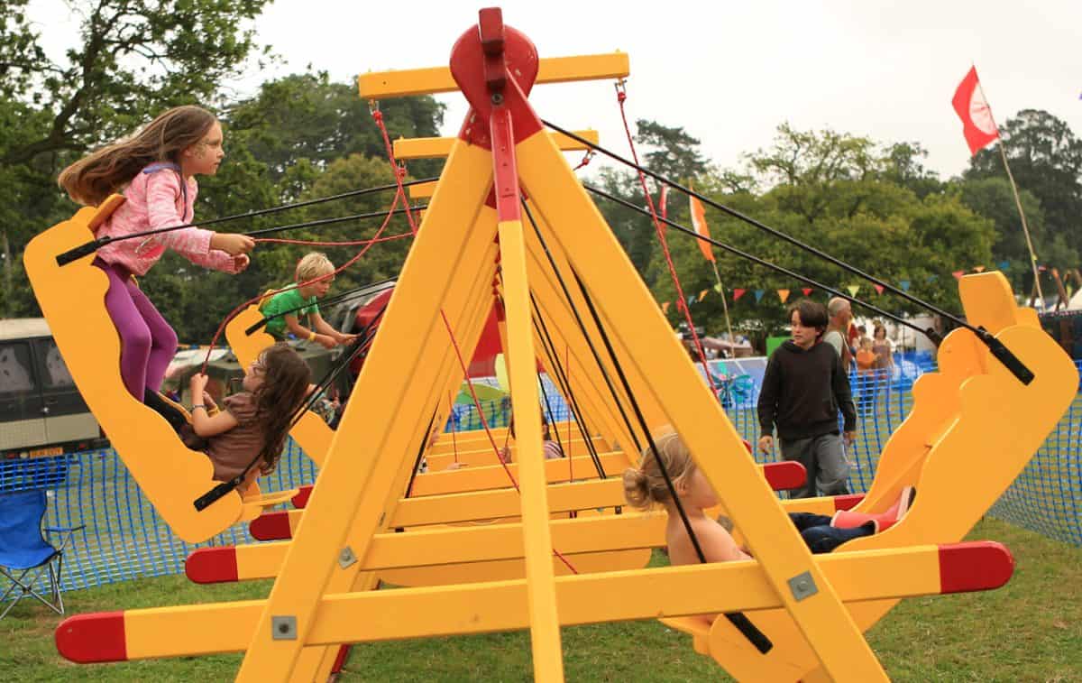 Fairground swings